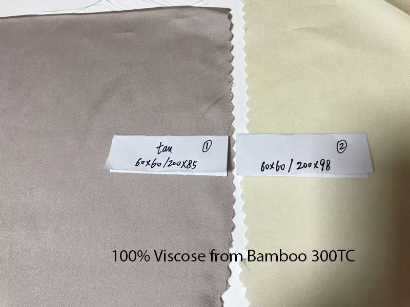 bamboo bedding fabric 100% viscose from bamboo 300TC