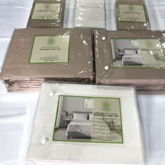 Premium bamboo bed sheet sets custom manufactured in China