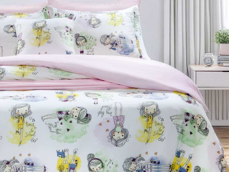 100% cotton 300TC customized duvet cover sets 