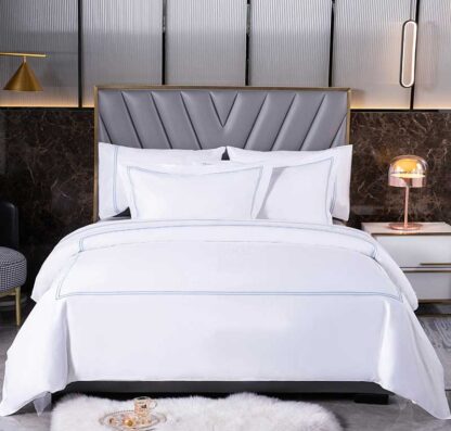 Hotel Bedding Supplier China Factory Duvet Cover sets Flat sheet Pillow Case-1