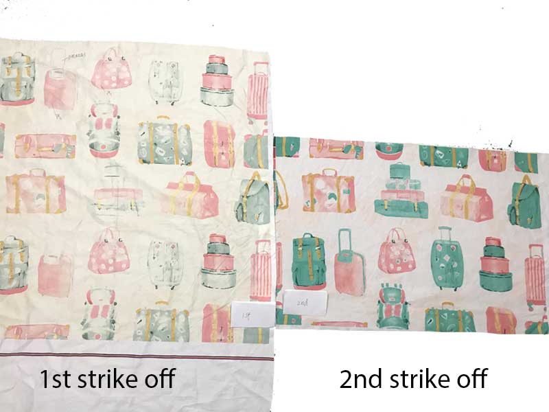 strike offs for customized duvet cover sets